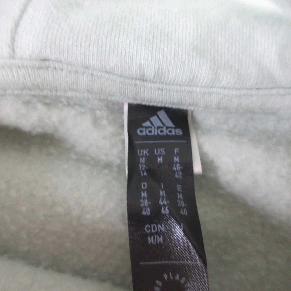 Adidas Hoodie Mens M Green Sweatshirt Pullover Big Logo Camo Cheetah Print Gym